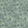 Bomullsjersey Paisley – vass/vit,  thumbnail number 1