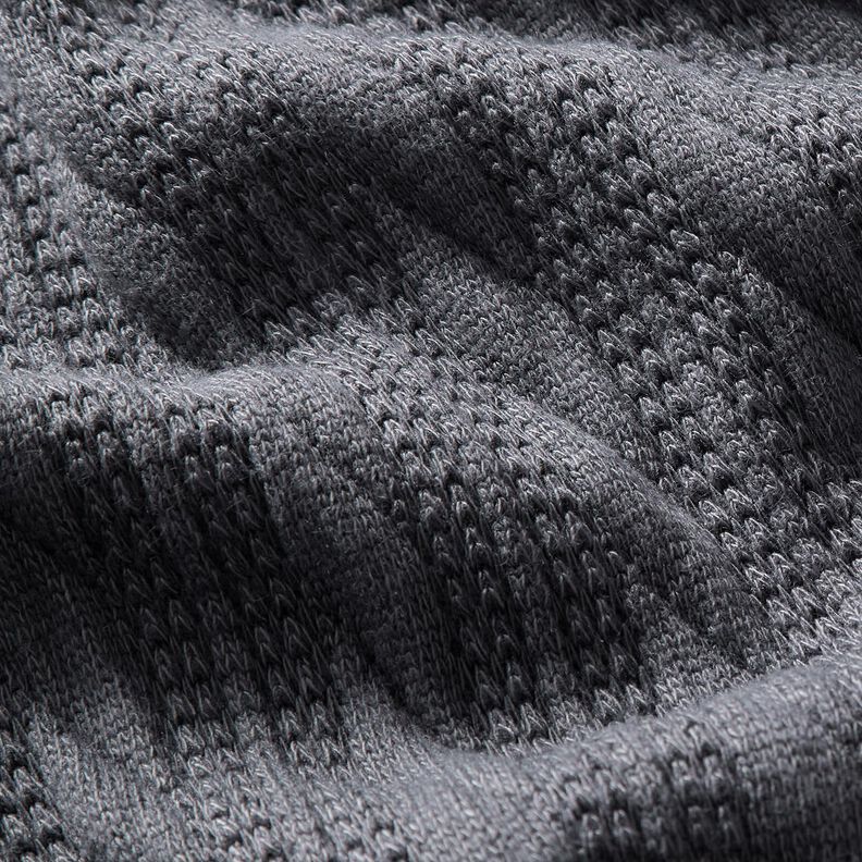 Stickat Cloqué flätmönster – nattblå,  image number 2