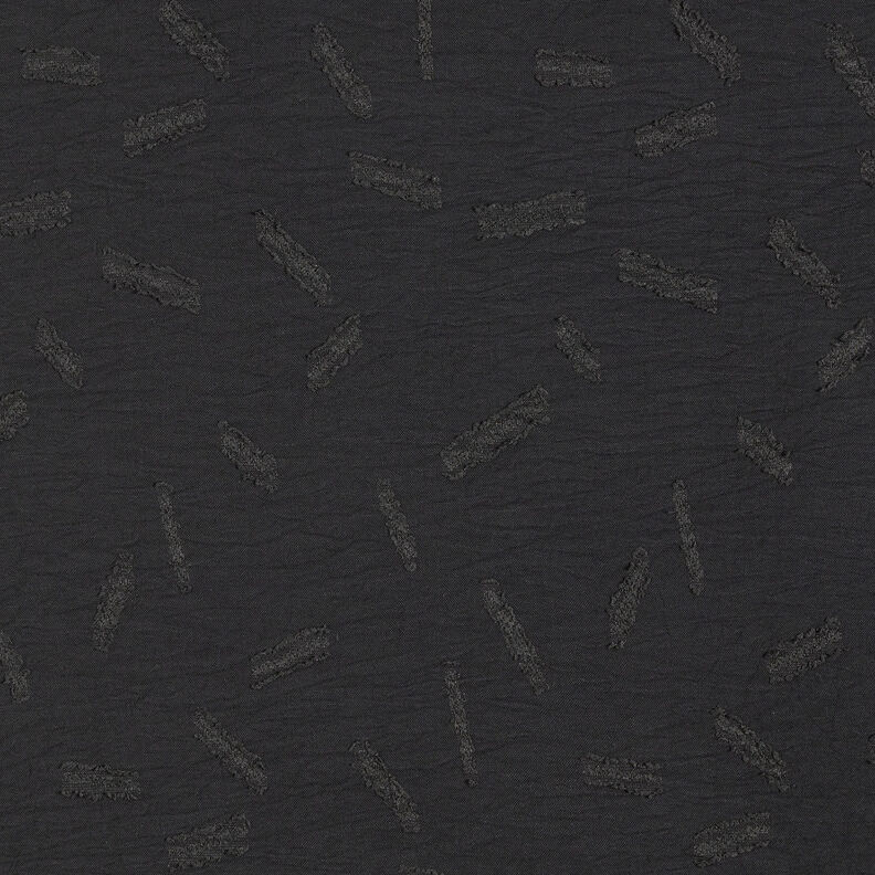 Jacquard dobby ränder – svart, image number 1