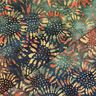 Bomullstyg Batiksolar – blågran/brun,  thumbnail number 4