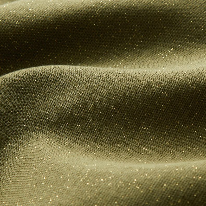 Glittermuddar rörformigt tyg – oliv/guldmetallic,  image number 2