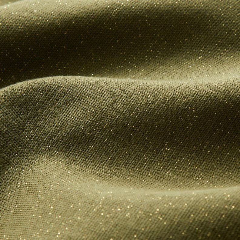 Glittermuddar rörformigt tyg – oliv/guldmetallic, image number 2