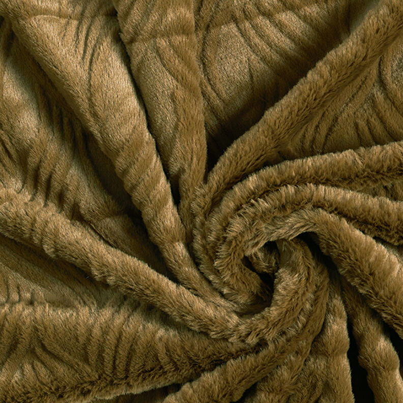 Fuskpäls Vågiga linjer – khaki,  image number 3