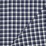 Bomullsflanell små rutor – marinblå/yllevit,  thumbnail number 3