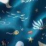 GOTS Bomullspoplin undervattensvärld – havsblå,  thumbnail number 2