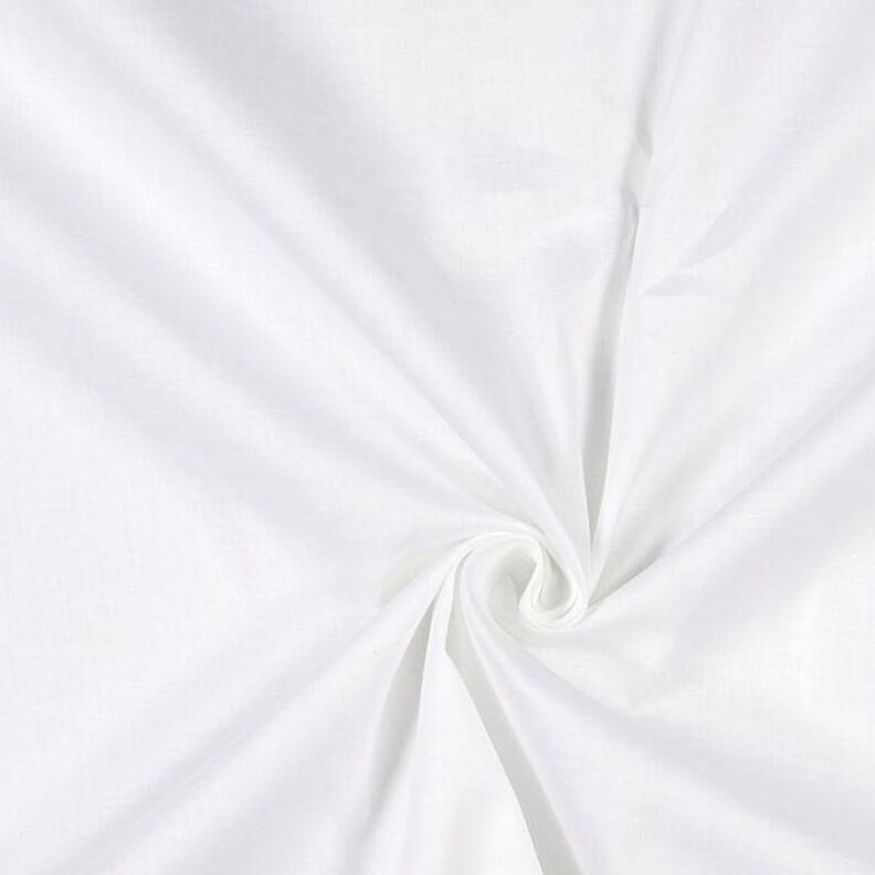 Poplintyg Stretch – vit,  image number 1