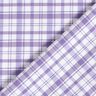 Bomullsstretch rutor – vit/lavender,  thumbnail number 5