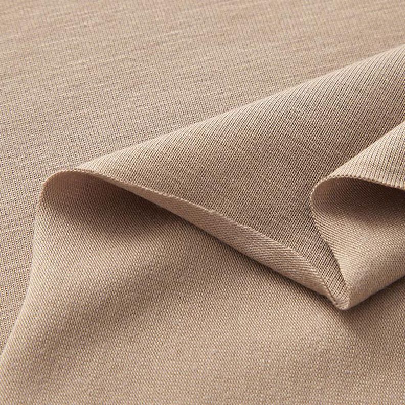 Bambus Viskosjersey Enfärgat – sand,  image number 4