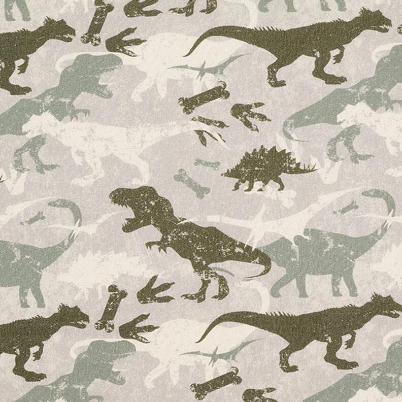 Sweatshirt Ruggad kamouflage-dinosaurier Melange – ljus gråbrun/vass,  image number 1