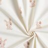 GOTS Bomullsjersey hare med blomma Digitaltryck – elfenbensvit,  thumbnail number 3