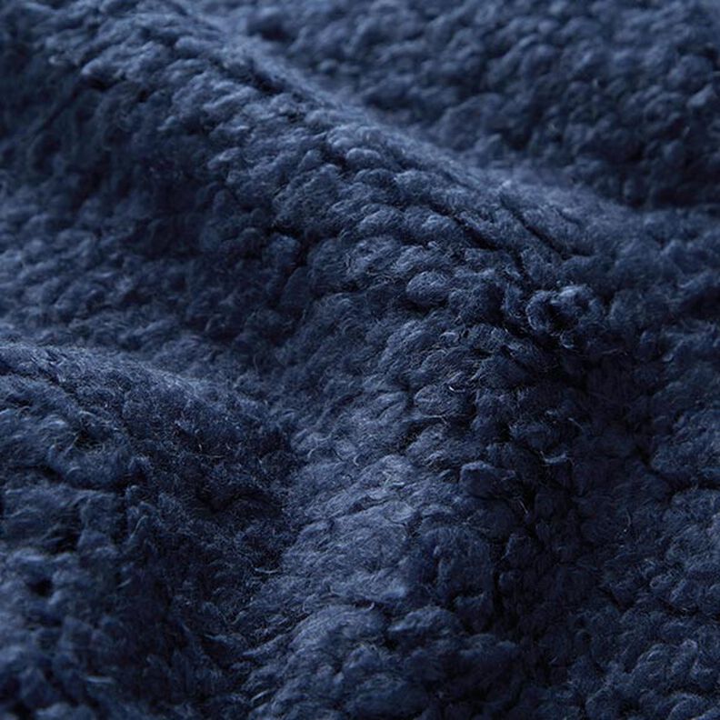 Läderimitation med fuskpäls på baksidan enfärgad – svart/marinblått,  image number 4