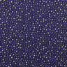Bomullstyg Kretong Julinspirerad stjärnhimmel liten – marinblått/guld,  thumbnail number 1