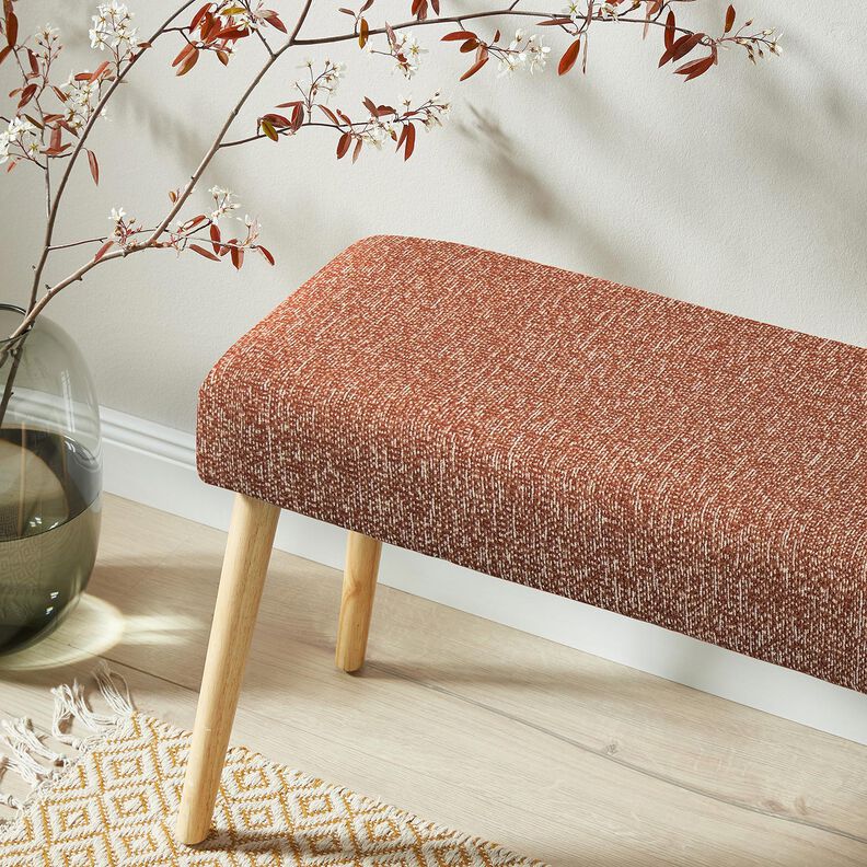 Stoppningstyg färgglatt vävt tyg – terracotta/beige,  image number 5