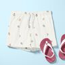 Ajour Bomullsjersey tulpaner – elfenbensvit,  thumbnail number 5