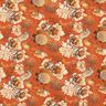 Viskostyg Fåglar och vilda rosor – terracotta/karamell,  thumbnail number 1