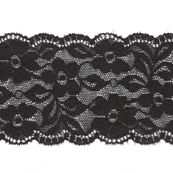 Elastisk underklädesspets [60 mm] - svart,  image number 1