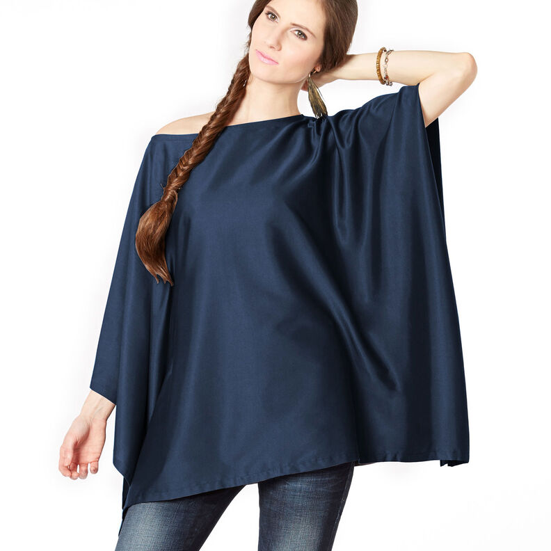 Mikrofiber Satin – marinblått, image number 7
