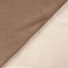 velour med sherpafoder på baksidan – mellanbrunt,  thumbnail number 4
