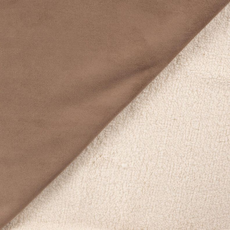 velour med sherpafoder på baksidan – mellanbrunt, image number 4