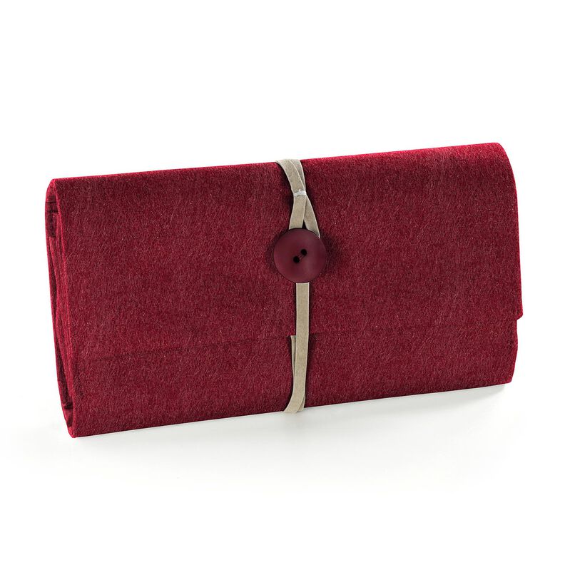 Filt 90 cm / 3 mm tjockt – bordeauxrött, image number 4