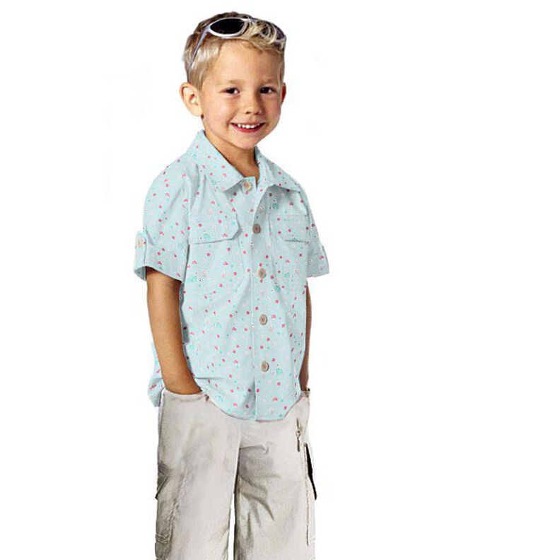 Poplin igelkott och svamp – babyblått, image number 5