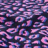 Behandlad bomull Abstrakt Lejon | Poppy Fabrics – nattblå/pink,  thumbnail number 2