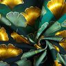 Bomullsjersey Ginkgo | Glitzerpüppi – mörkgrön/gammalguld,  thumbnail number 3