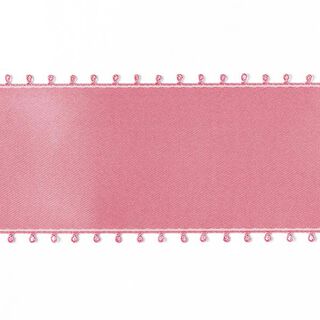 Satinband Picotkant - gammalrosa, 