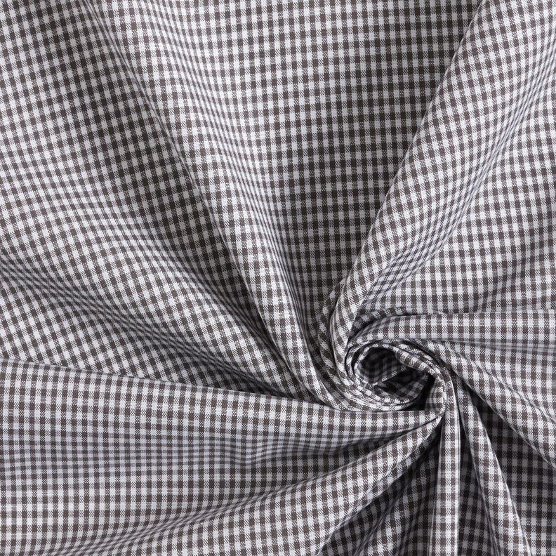 Bomullspoplin minirutor – stengrå/vit,  image number 3