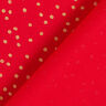 Bomullstyg Poplin fina prickar – röd/guld,  thumbnail number 4