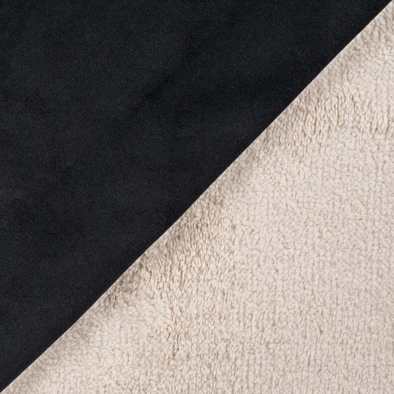 velour med sherpafoder på baksidan – svart,  image number 4