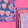 Bomullsvoile Town | Nerida Hansen – pastellviolett/eldröd,  thumbnail number 5