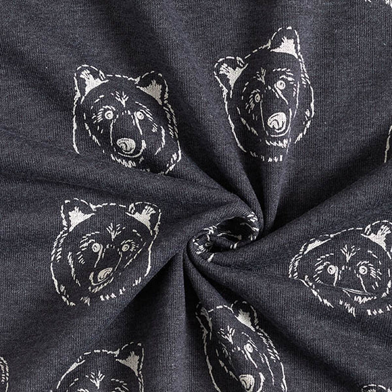 Sweatshirt Ruggad björn – nattblå/ljusgrått,  image number 3