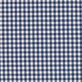 <h2>Seersucker med sm&aring; rutor, marin &ndash; strukturerat och v&auml;ndbart</h2>, 