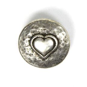 Metallknapp Heart, 