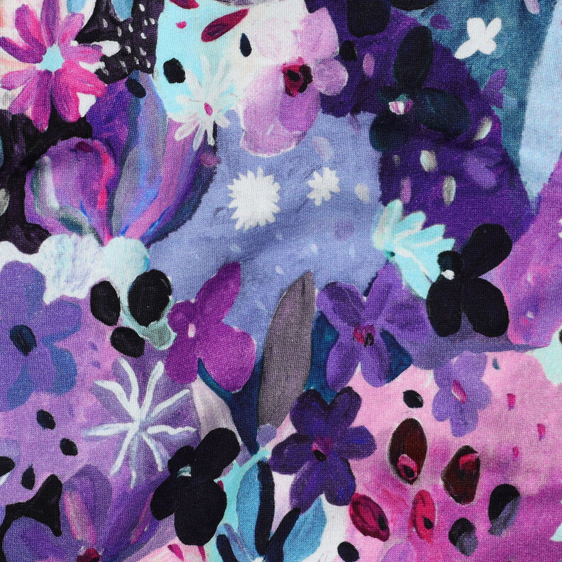 Sweatshirt Settle Petal Digitaltryck | Nerida Hansen – isblå/lila,  image number 2