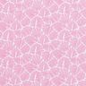 Behandlad bomull abstrakta miniblad – rosa/vit,  thumbnail number 1