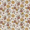 Muslin/Dubbel-krinkelväv retro-blommor – vit,  thumbnail number 1
