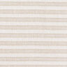 bomullstyg rutn&auml;tsstruktur horisontella r&auml;nder &ndash; beige/vit,  thumbnail number 1