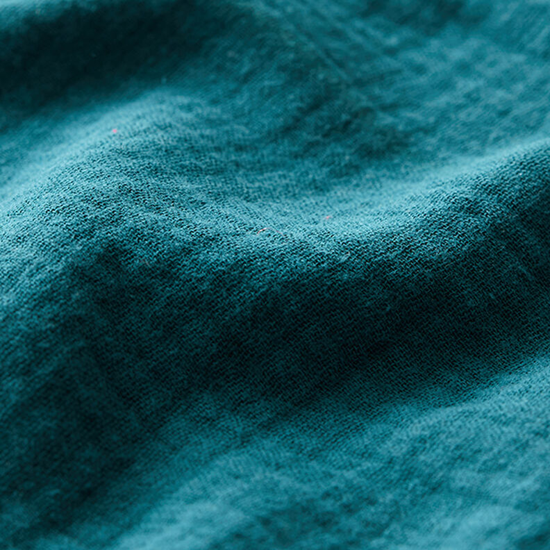 Muslin/Dubbel-krinkelväv – petrol,  image number 3