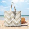 Dekorationstyg Halvpanama chevron – natur/dyn,  thumbnail number 8