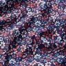Bomullstyg Kretong små blommor – hummer/marinblått,  thumbnail number 2