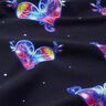 Bomullsjersey färgglada hjärtan | Glitzerpüppi  – nattblå/hallon,  thumbnail number 2