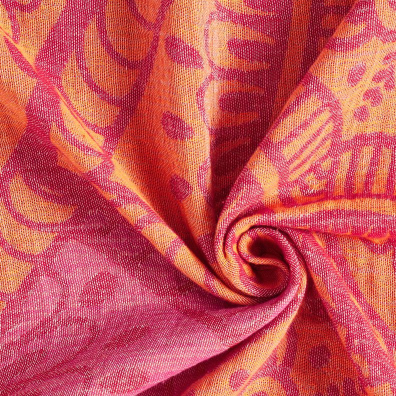 Strandkläder hamam-handduk jacquard-ornament – rött/persikofärgad,  image number 3