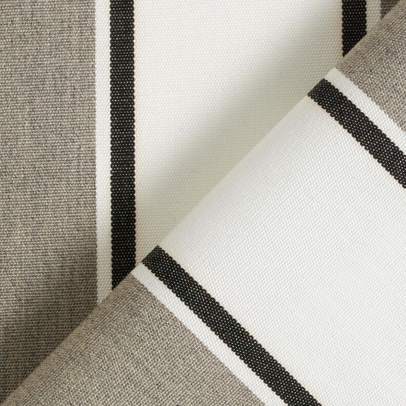 Outdoortyg Canvas blandade ränder – vit/grått, image number 4
