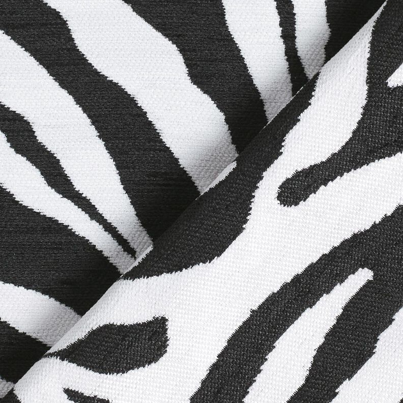 Stoppningstyg Jacquard zebra – vit/svart, image number 4