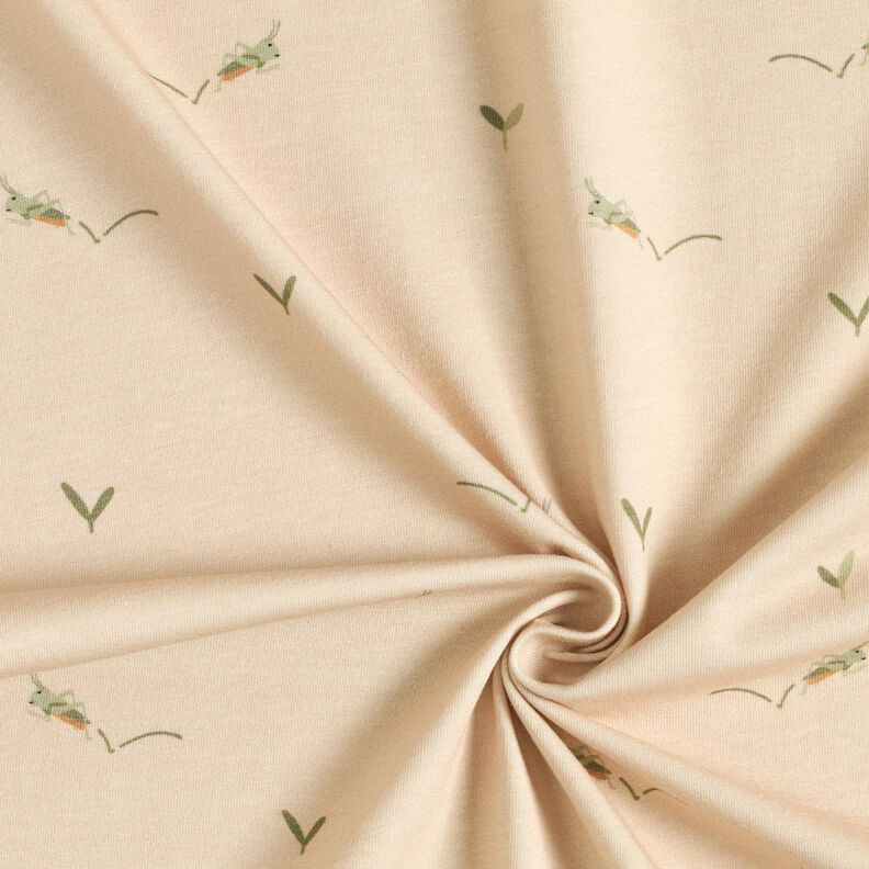 Bomullsjersey Gräshoppor – cashew,  image number 3