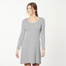 Bomullsjersey medium melange – ljusgrått,  thumbnail number 6