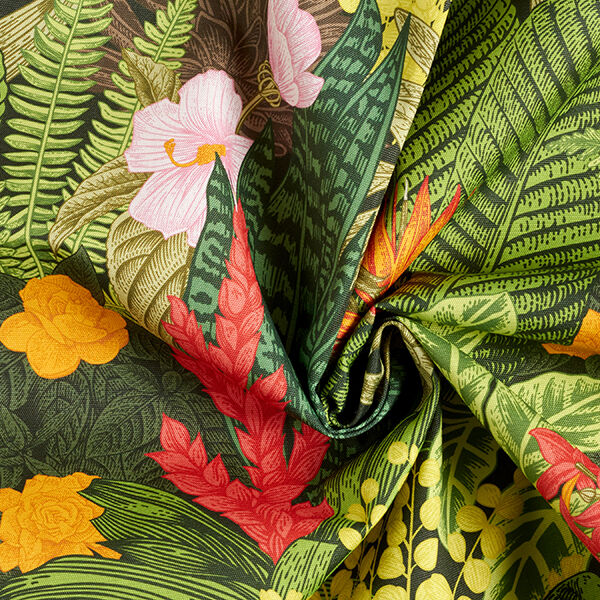 Outdoortyg Canvas Exotiska växter – mörkgrön,  image number 3