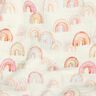 Muslin/Dubbel-krinkelväv Färgglada regnbågar Digitaltryck | Poppy Fabrics – elfenbensvit/lax,  thumbnail number 2